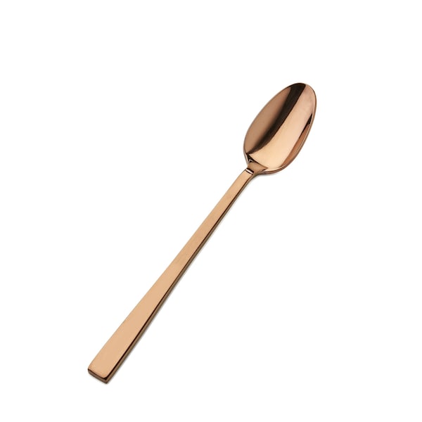Bon Chef Roman, Ice Teaspoon, Mirror Finish, 18/10, 7.25" - Rose Gold , set of 12 S3702RG - main
